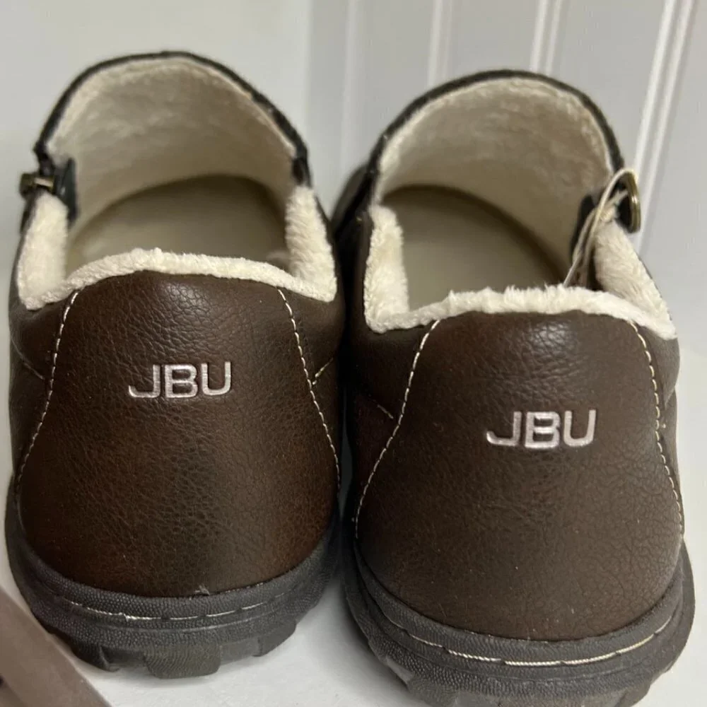 JBU by Jambu Womens Crimson Vegan Memory Foam Slip-On Sneakers Size 9.5 in Brown